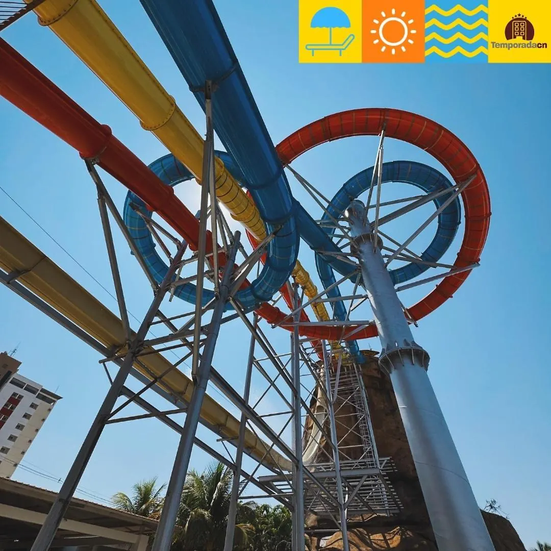 Aparthotel Piazza Diroma Com Acesso Ao Acqua Park- Temporada Cn Caldas Novas
