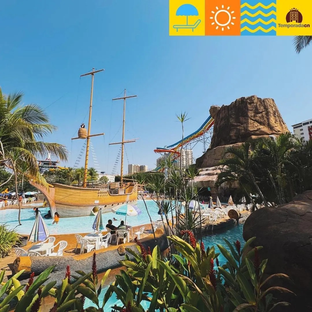 Aparthotel Piazza Diroma Com Acesso Ao Acqua Park- Temporada Cn Caldas Novas Brasilien
